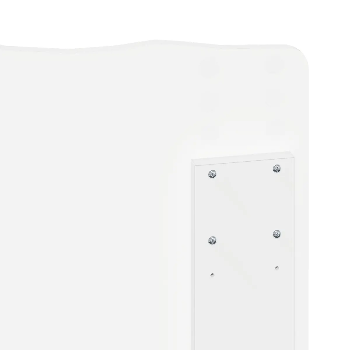 White Engineered Wood Headboard for Any Bedroom