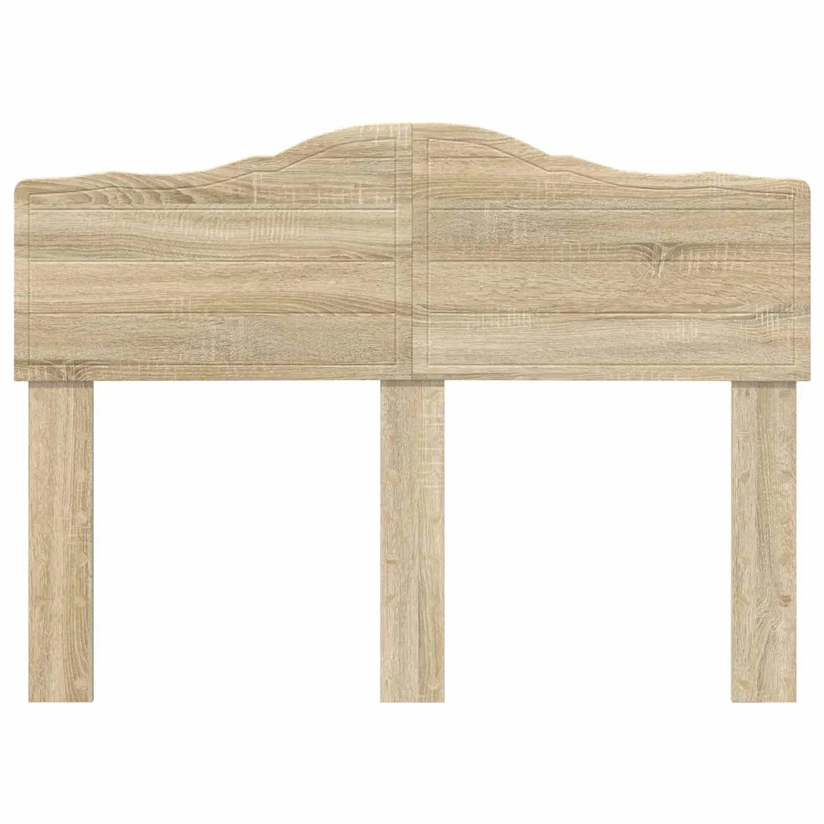 Headboard Modern Minimalist Rectangle Engineered Wood Brown Bedroom Furniture