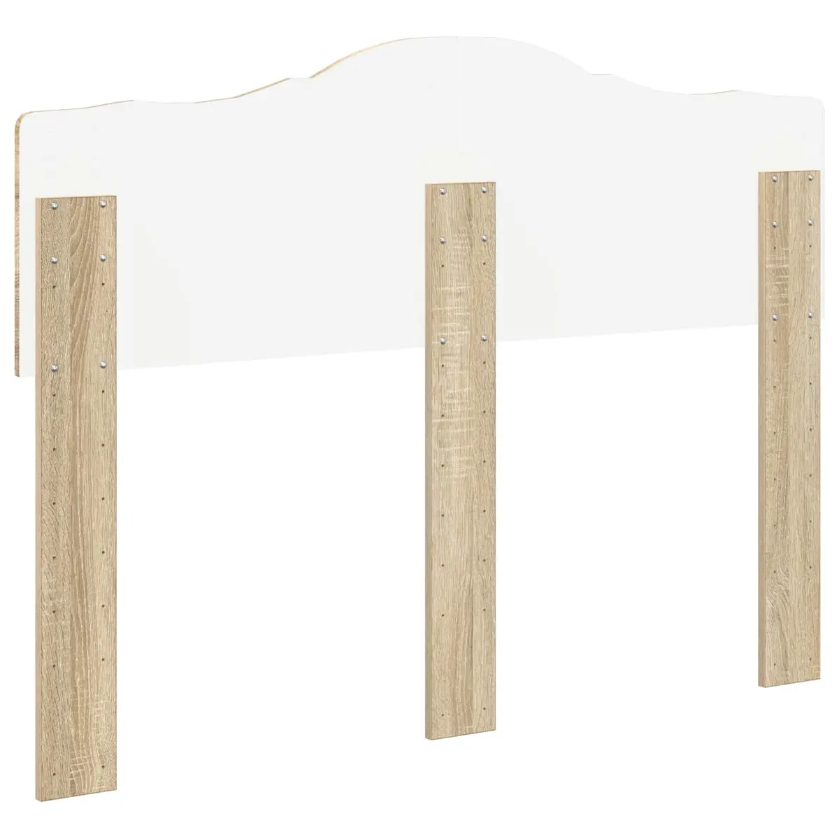 Headboard Modern Minimalist Rectangle Engineered Wood Brown Bedroom Furniture