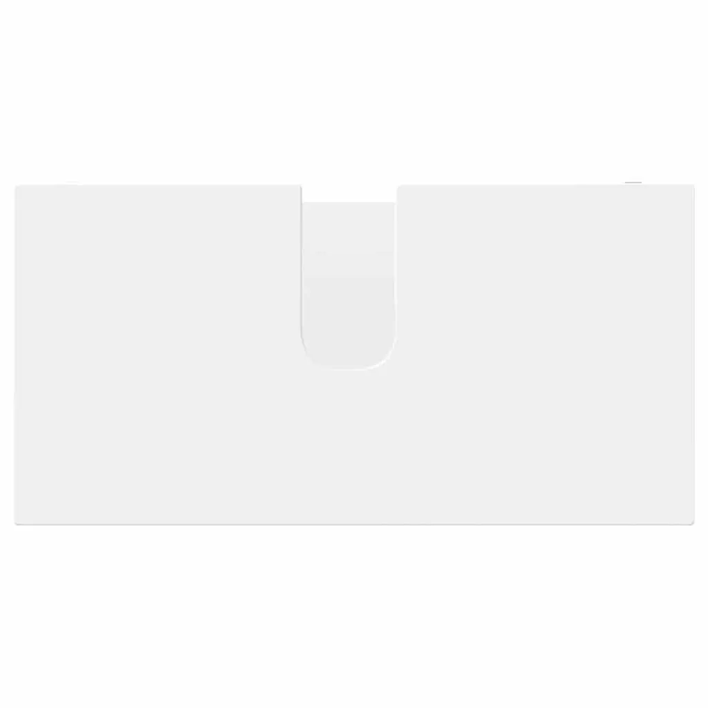 Bathroom Basin Cabinet Engineered Wood 60cm White Modern Vanity Unit