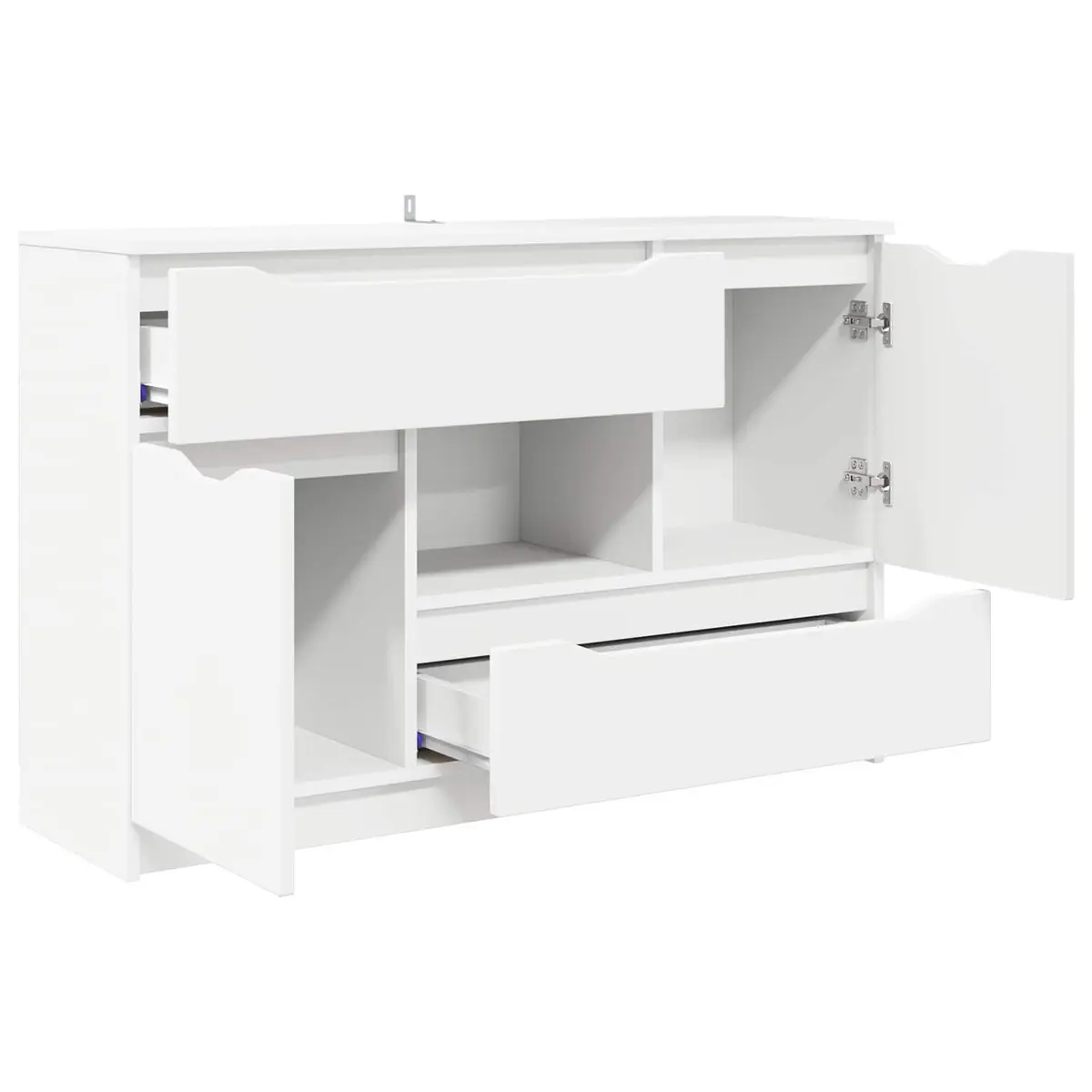 Sideboard Engineered Wood Rectangular White