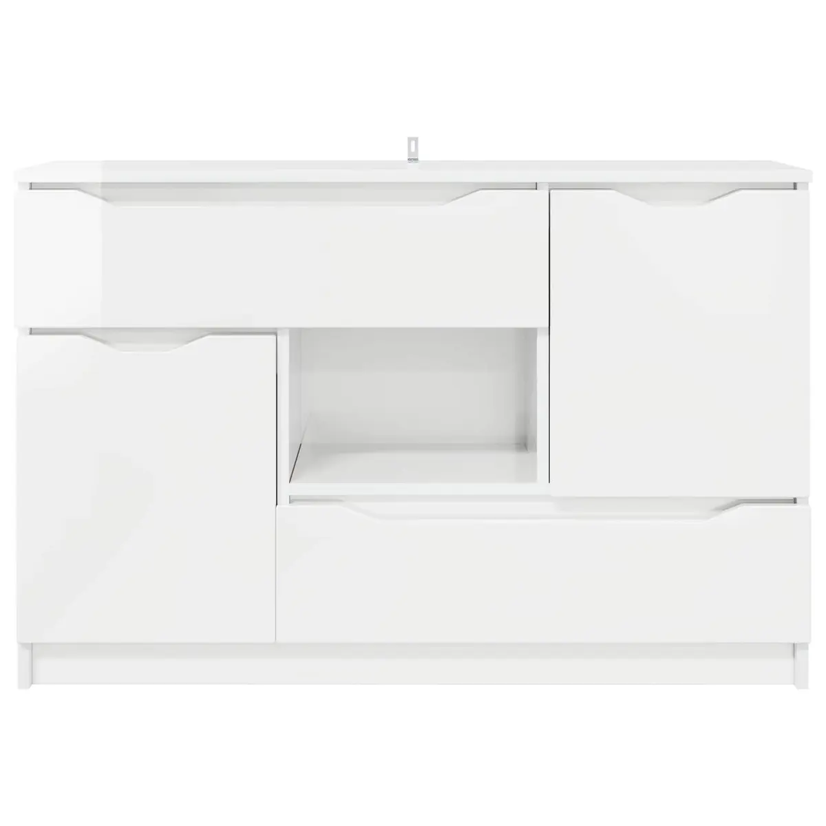 High Gloss White Sideboard for Home Organization