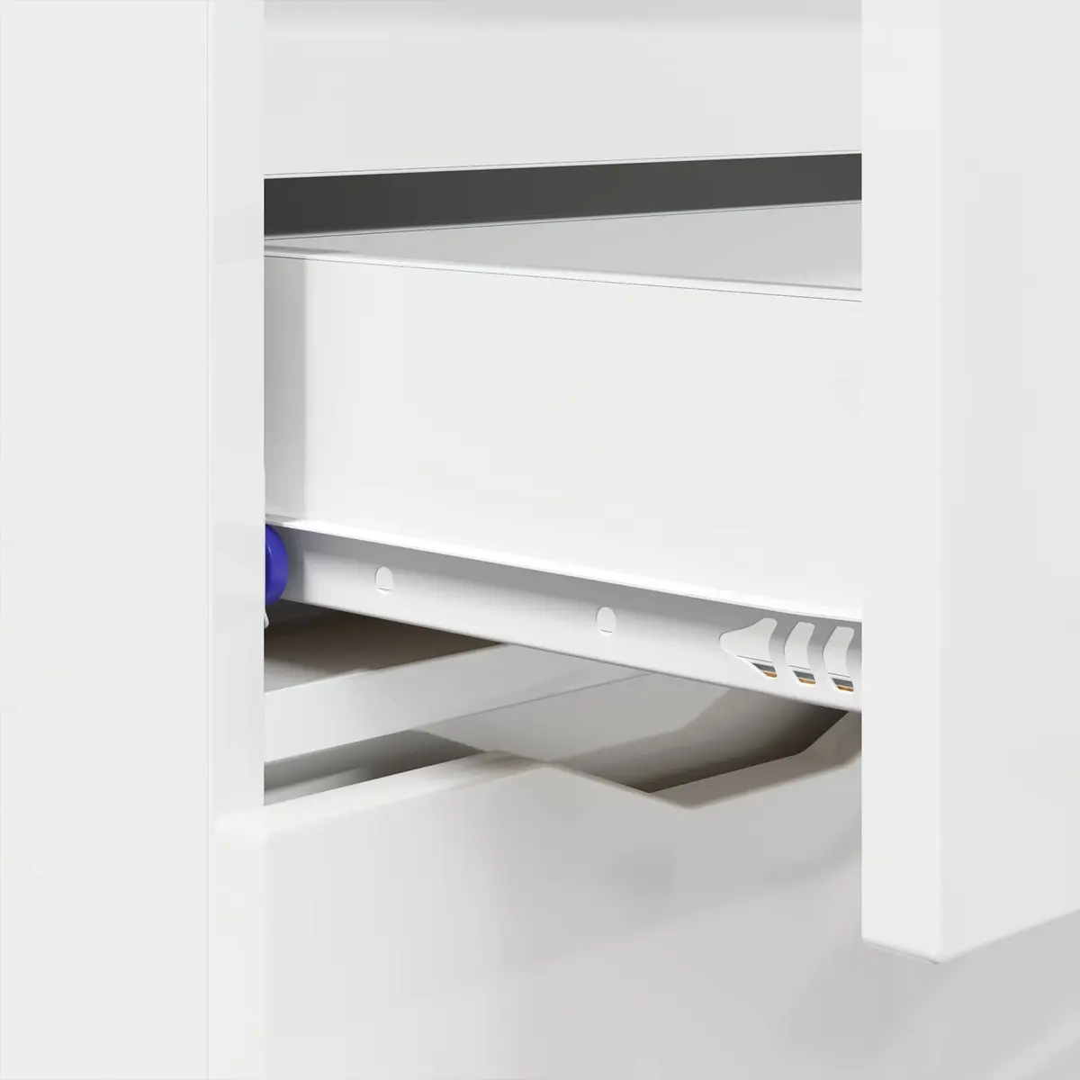 High Gloss White Sideboard for Home Organization