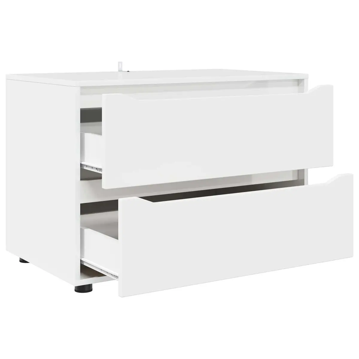Storage Cabinet White 80 x 48 x 57 cm Engineered Wood Furniture Bedroom Living