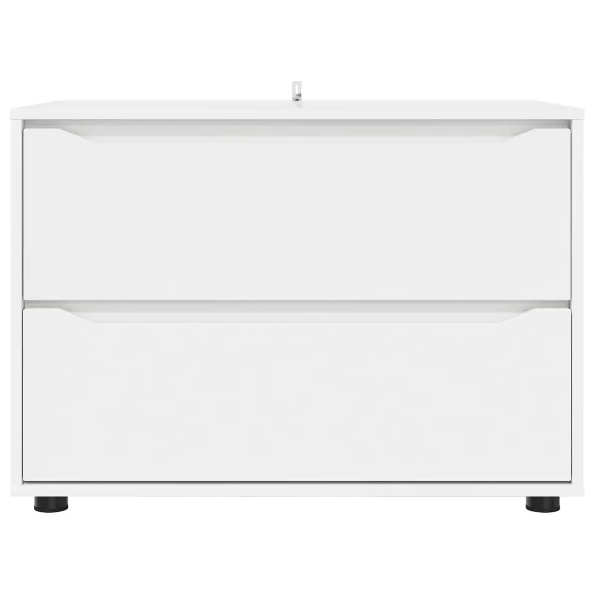 Storage Cabinet White 80 x 48 x 57 cm Engineered Wood Furniture Bedroom Living