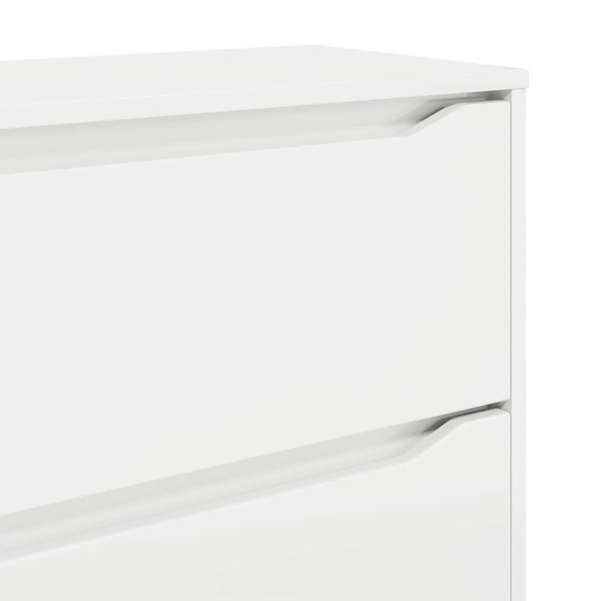 Storage Cabinet Engineered Wood High Gloss White 80 x 48 x 57 cm