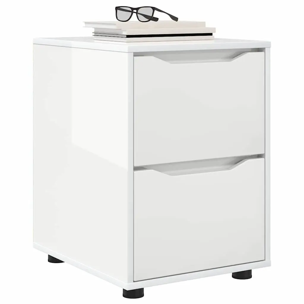 High Gloss White Storage Cabinet for Home Use