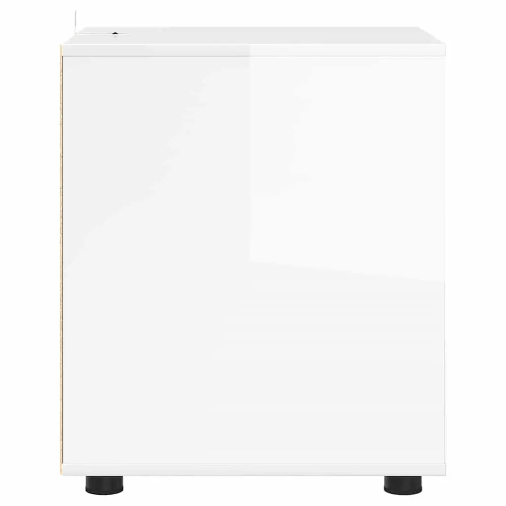 High Gloss White Storage Cabinet for Home Use