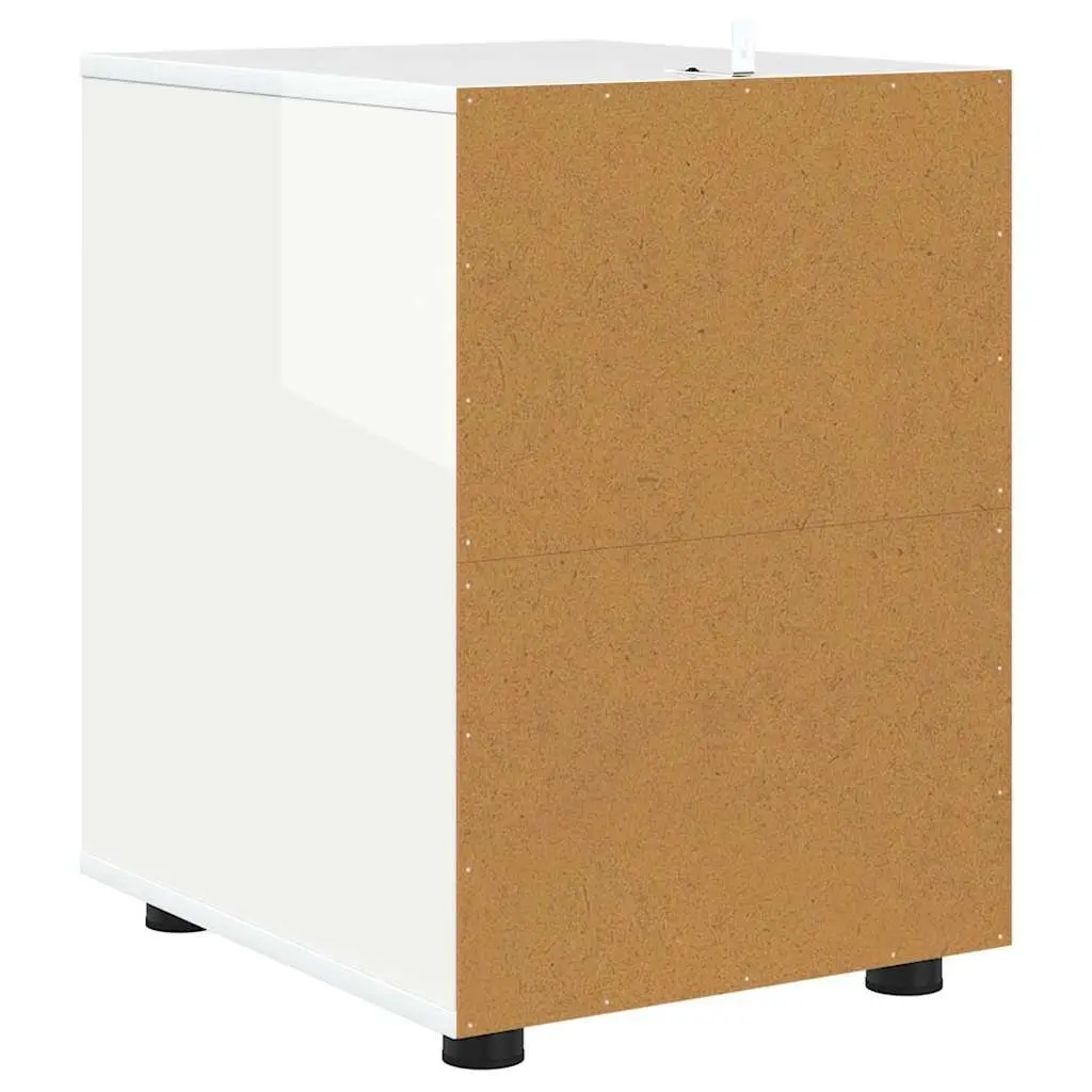 High Gloss White Storage Cabinet for Home Use