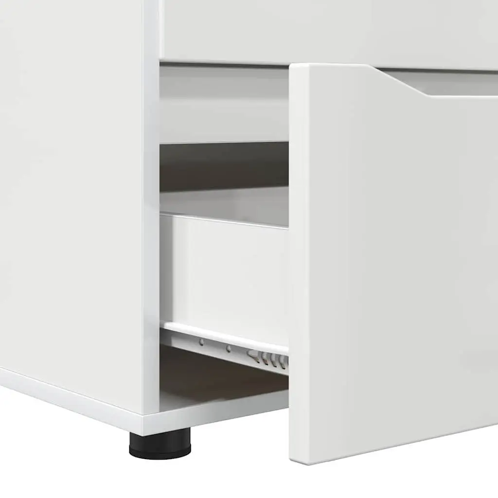High Gloss White Storage Cabinet for Home Use