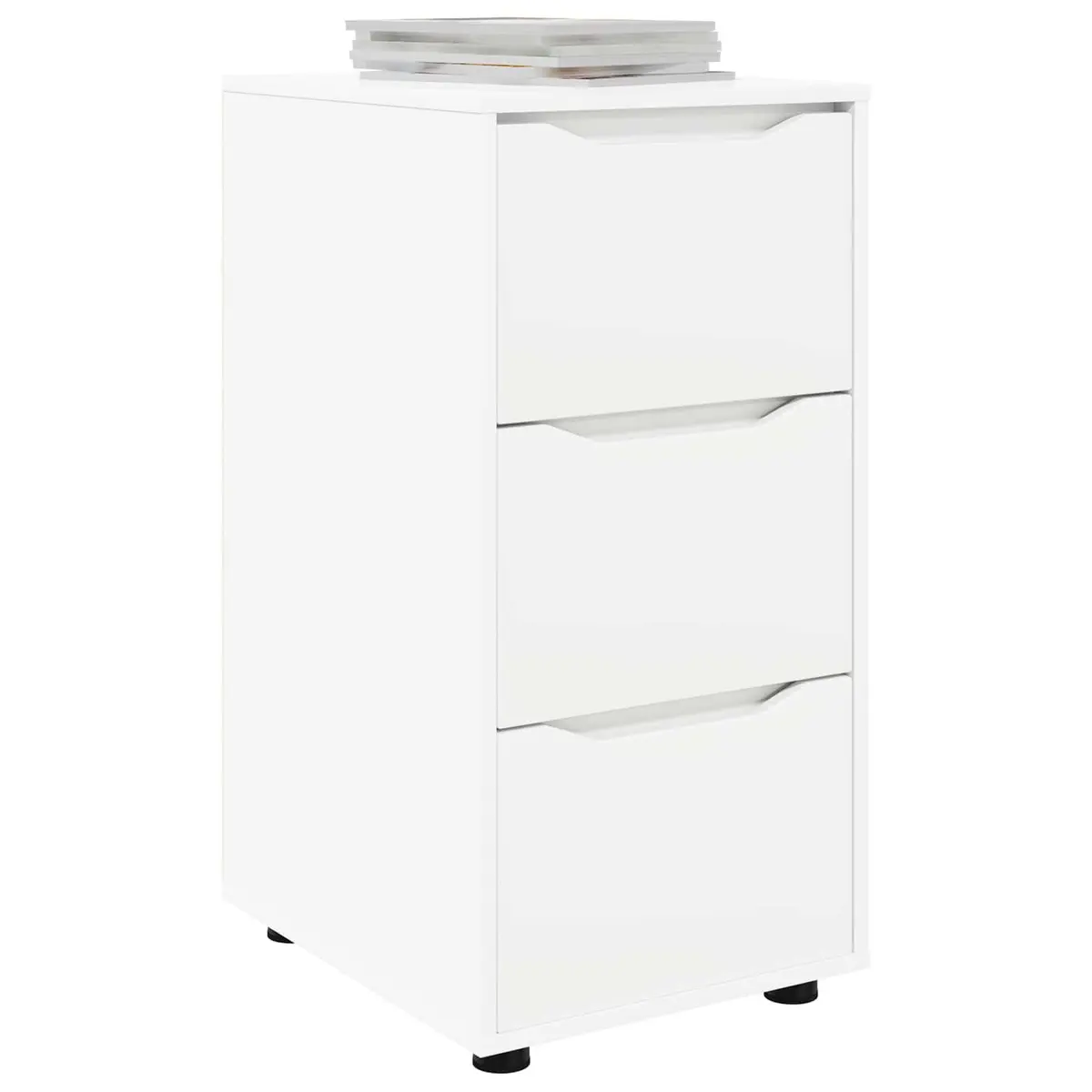 Storage Cabinet White 40 x 48 x 81 cm Engineered Wood Bedroom Living Room