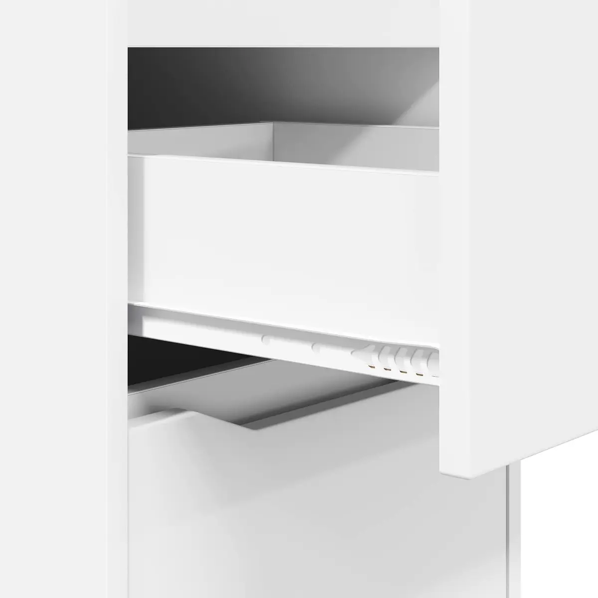White Storage Cabinet 40 x 48 x 105 cm for Home Use