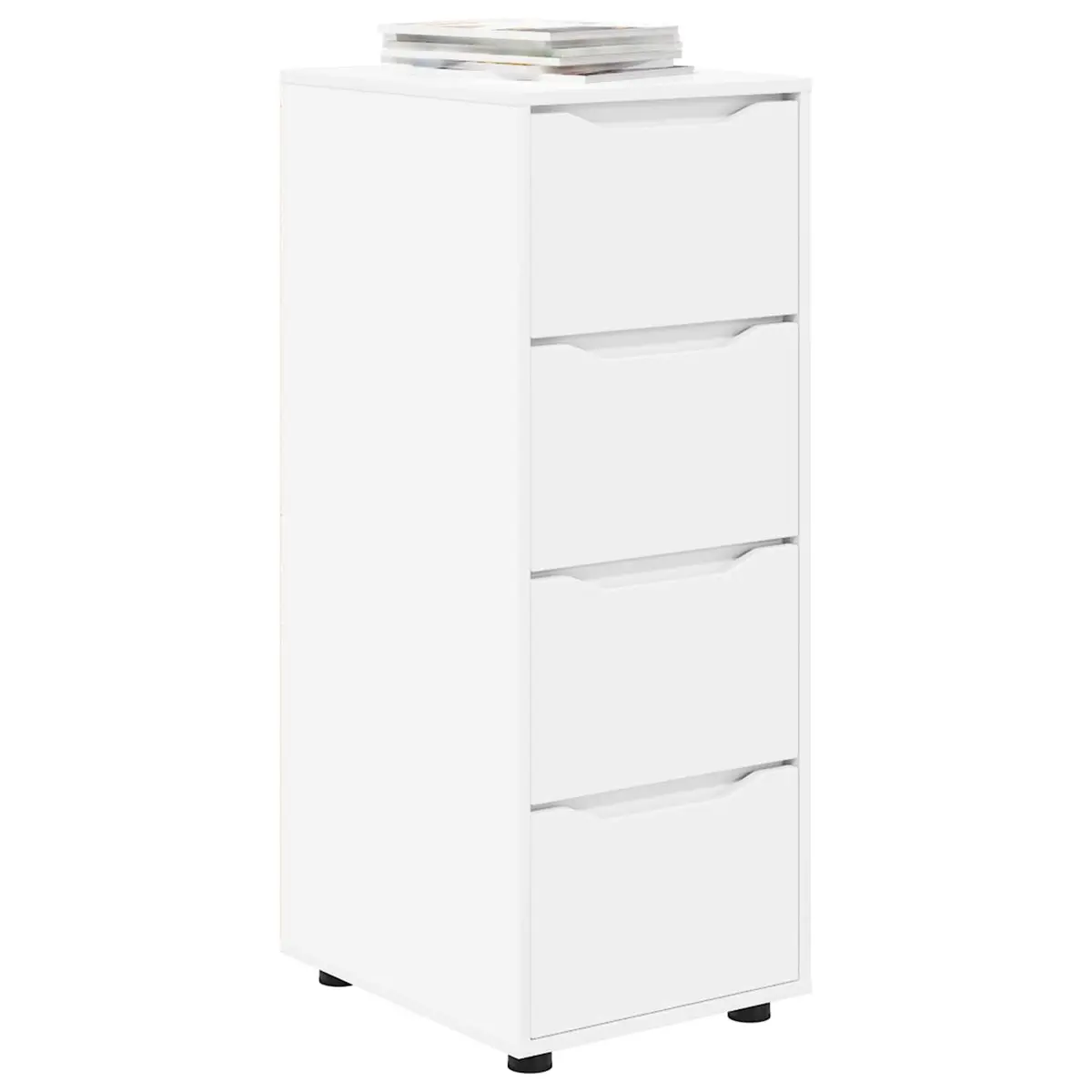 White Storage Cabinet 40 x 48 x 105 cm for Home Use
