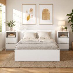 Versatile White Nightstands - Perfect for Your Bedroom