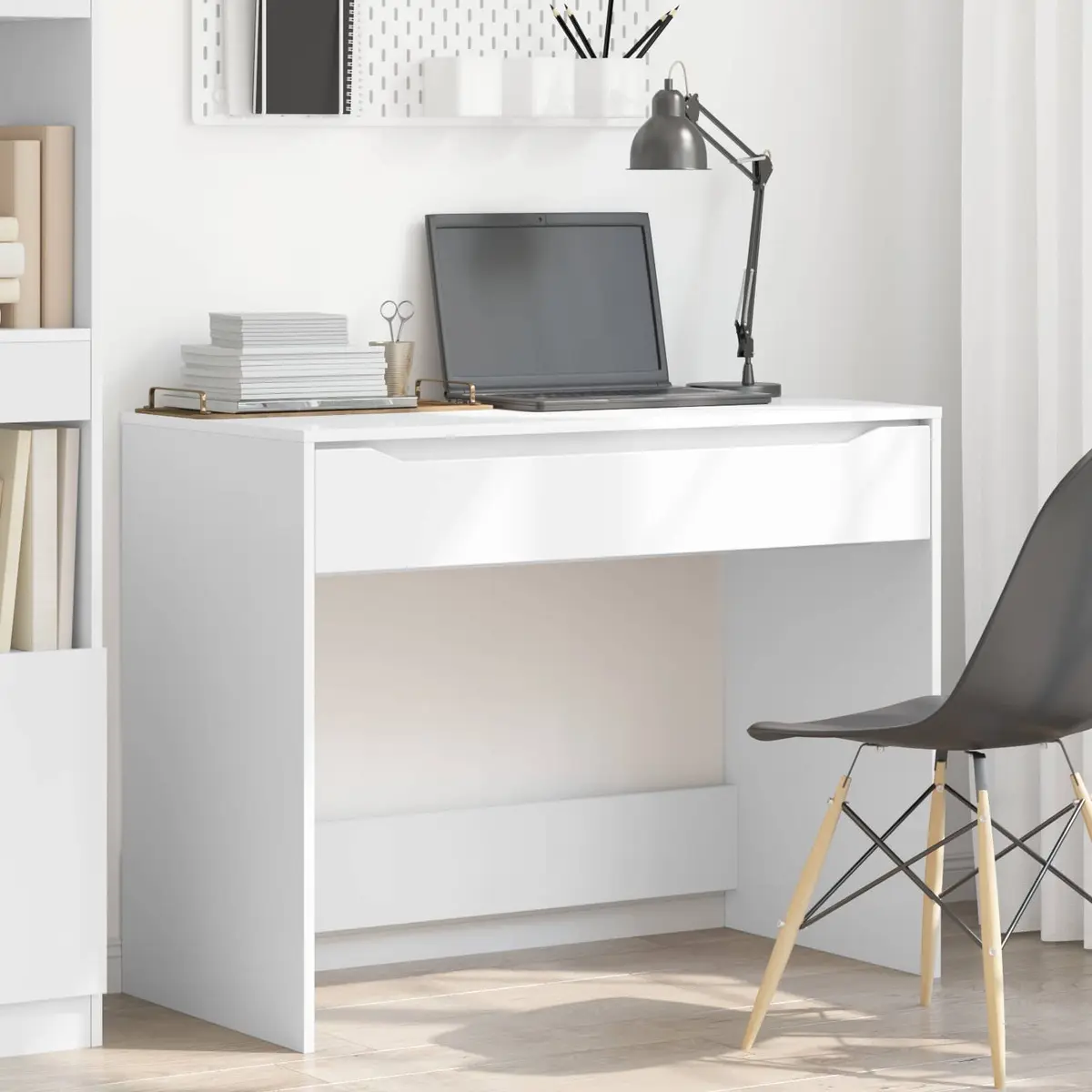 White Desk for Home Office and Study Needs