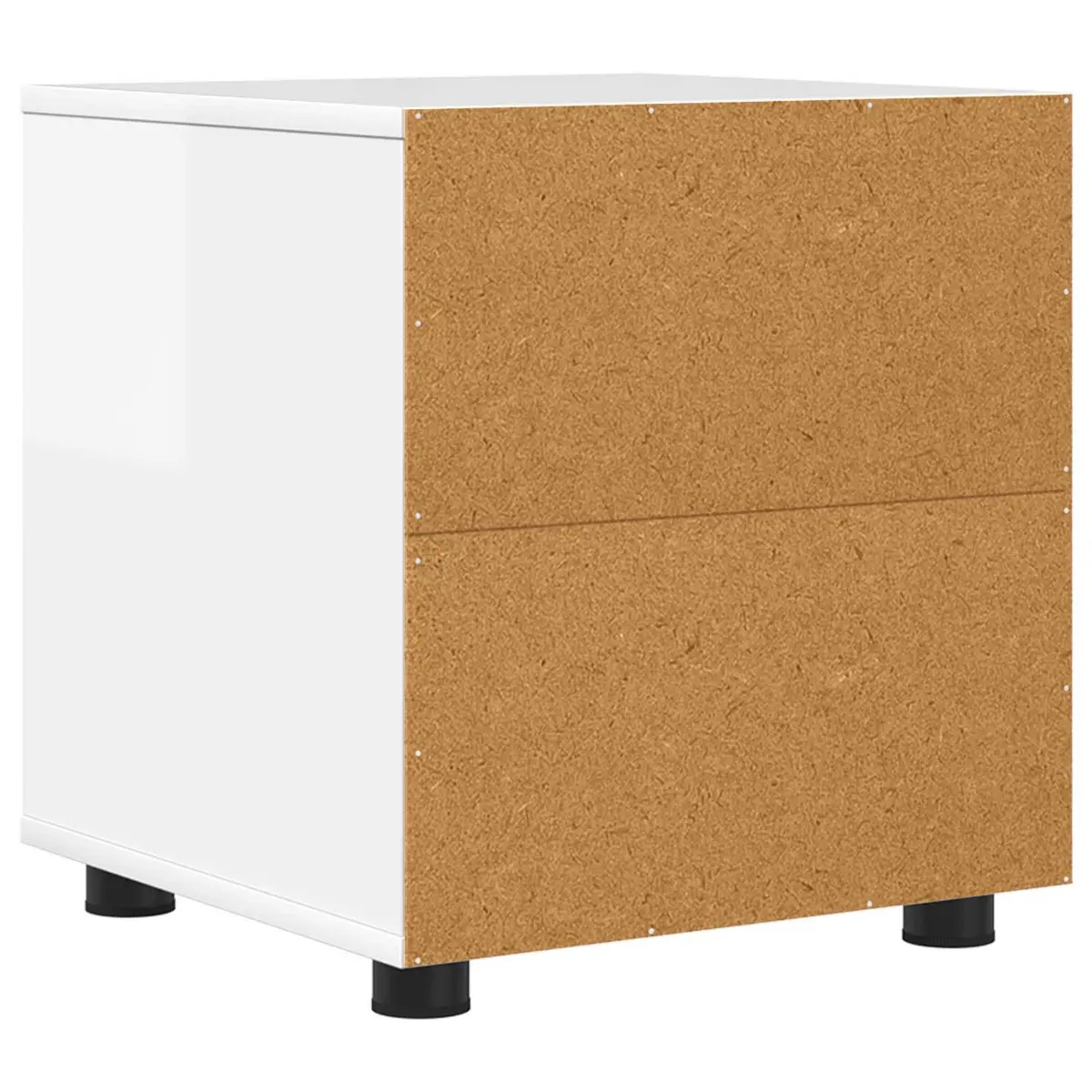 Bathroom Cabinet Engineered Wood High Gloss White Minimalist Organiser 40.5x40x44cm