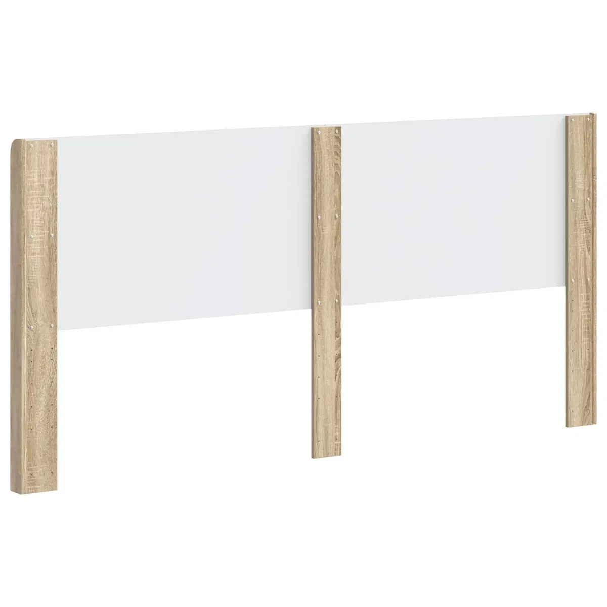 Brown Headboard with Sturdy Vertical Slats