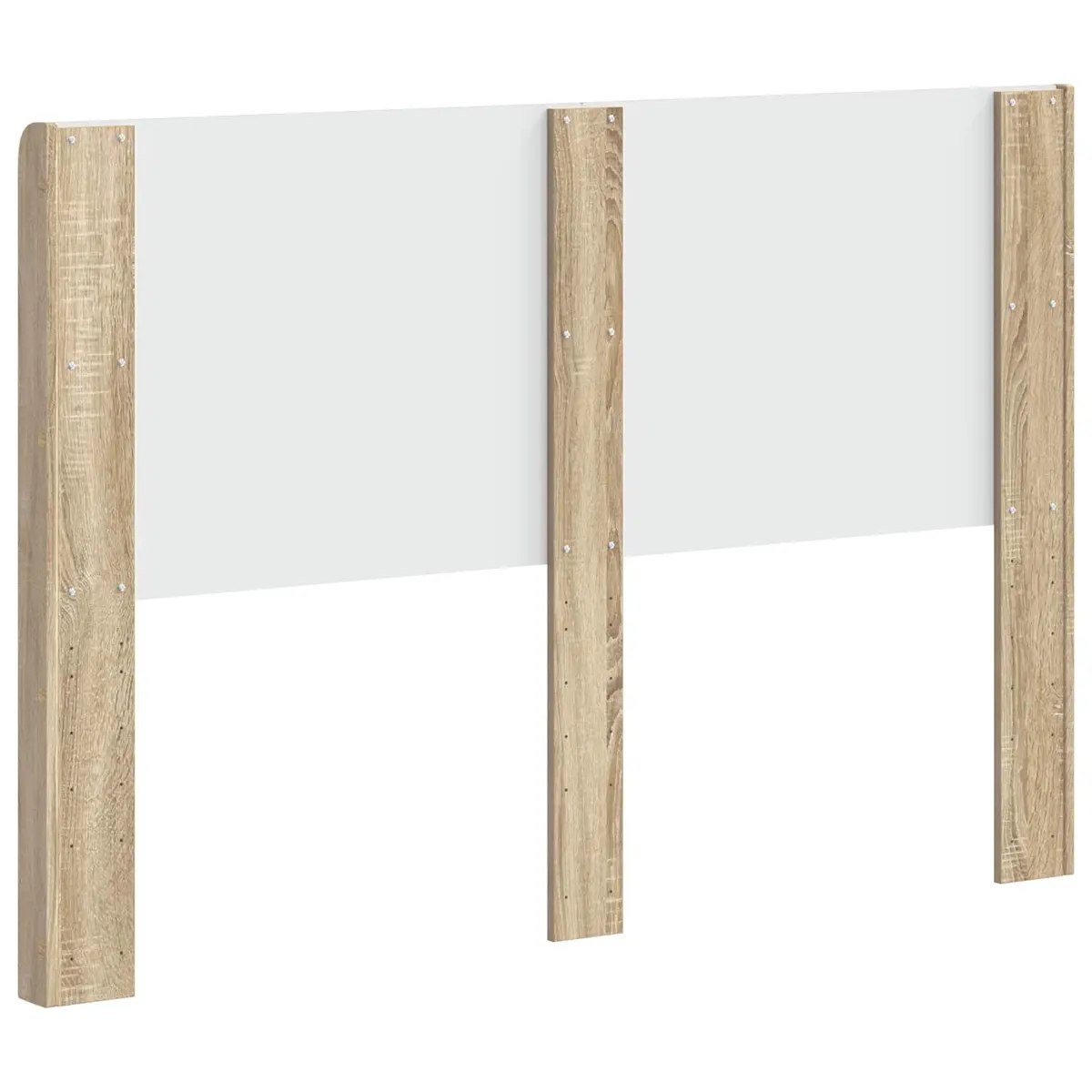 Headboard Brown Vertical Slat Design Bedroom Furniture Bedside Support