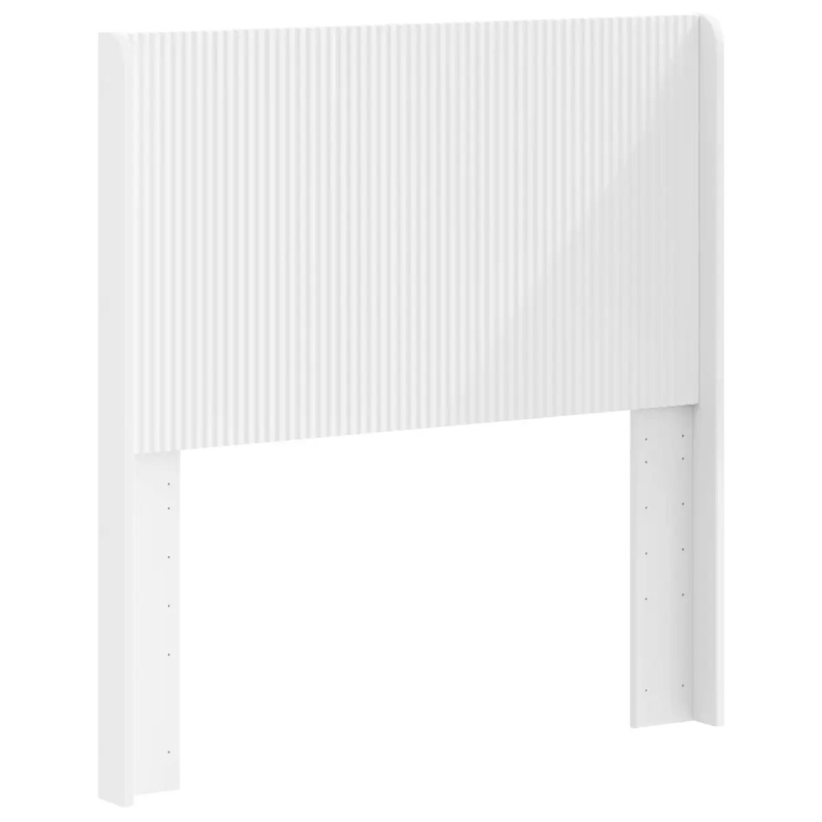 White Engineered Wood Headboard for Any Bedroom