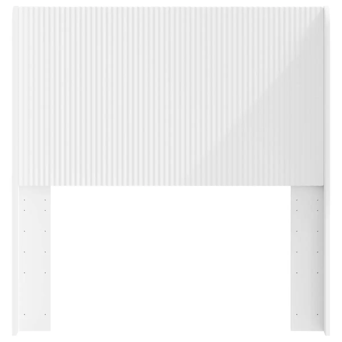 White Engineered Wood Headboard for Any Bedroom