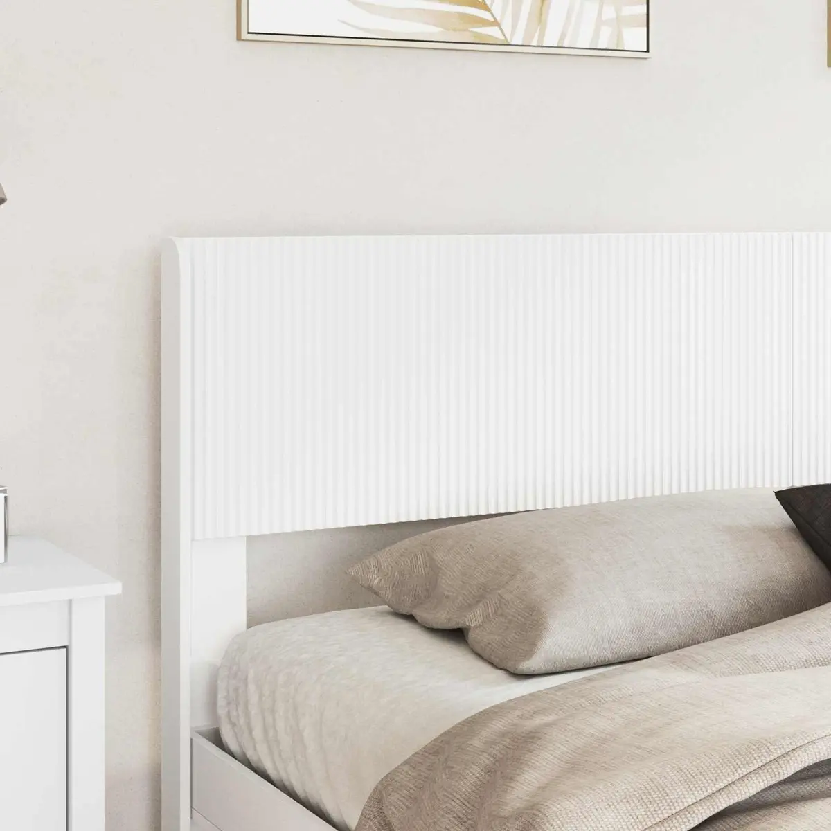 White Headboard for Bedroom Use