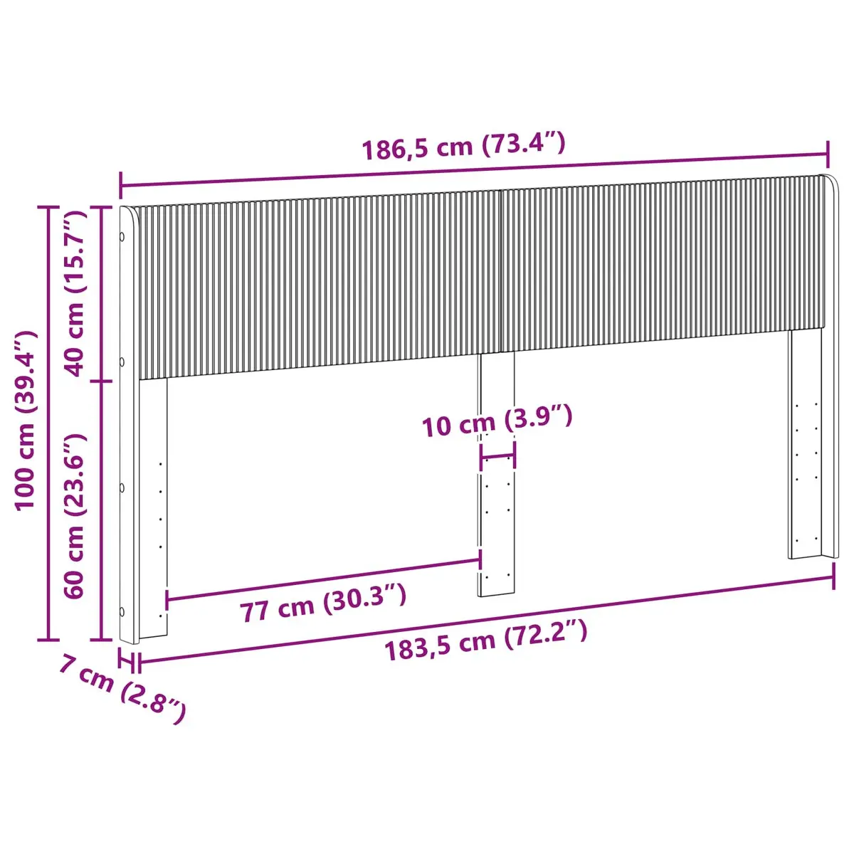 White Headboard for Bedroom Use