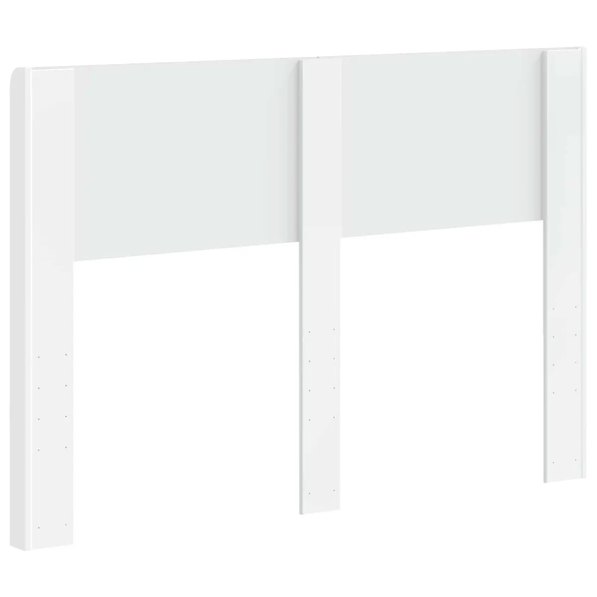 White Headboard with Vertical Slats for Any Bedroom