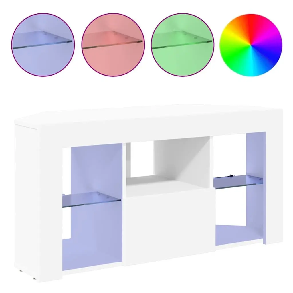 Corner Wall-Mounted LED TV Cabinet