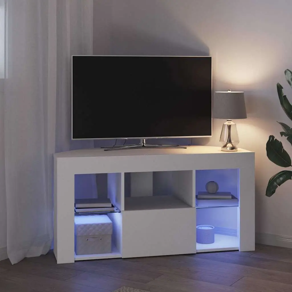 Corner Wall-Mounted LED TV Cabinet