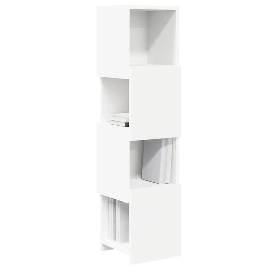 Corner Storage Cabinet 25.5x25x102cm Modern Living Room Shelving Unit