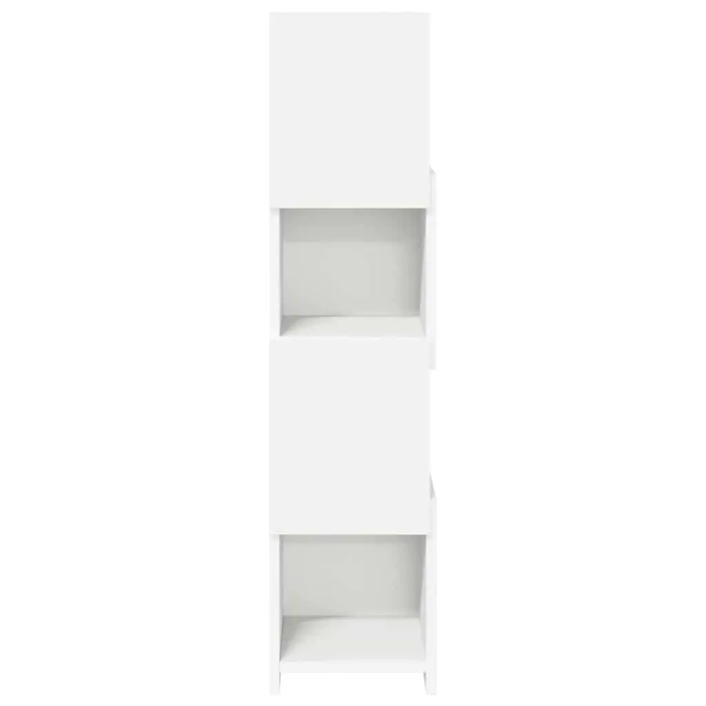 Corner Storage Cabinet 25.5x25x102cm Modern Living Room Shelving Unit