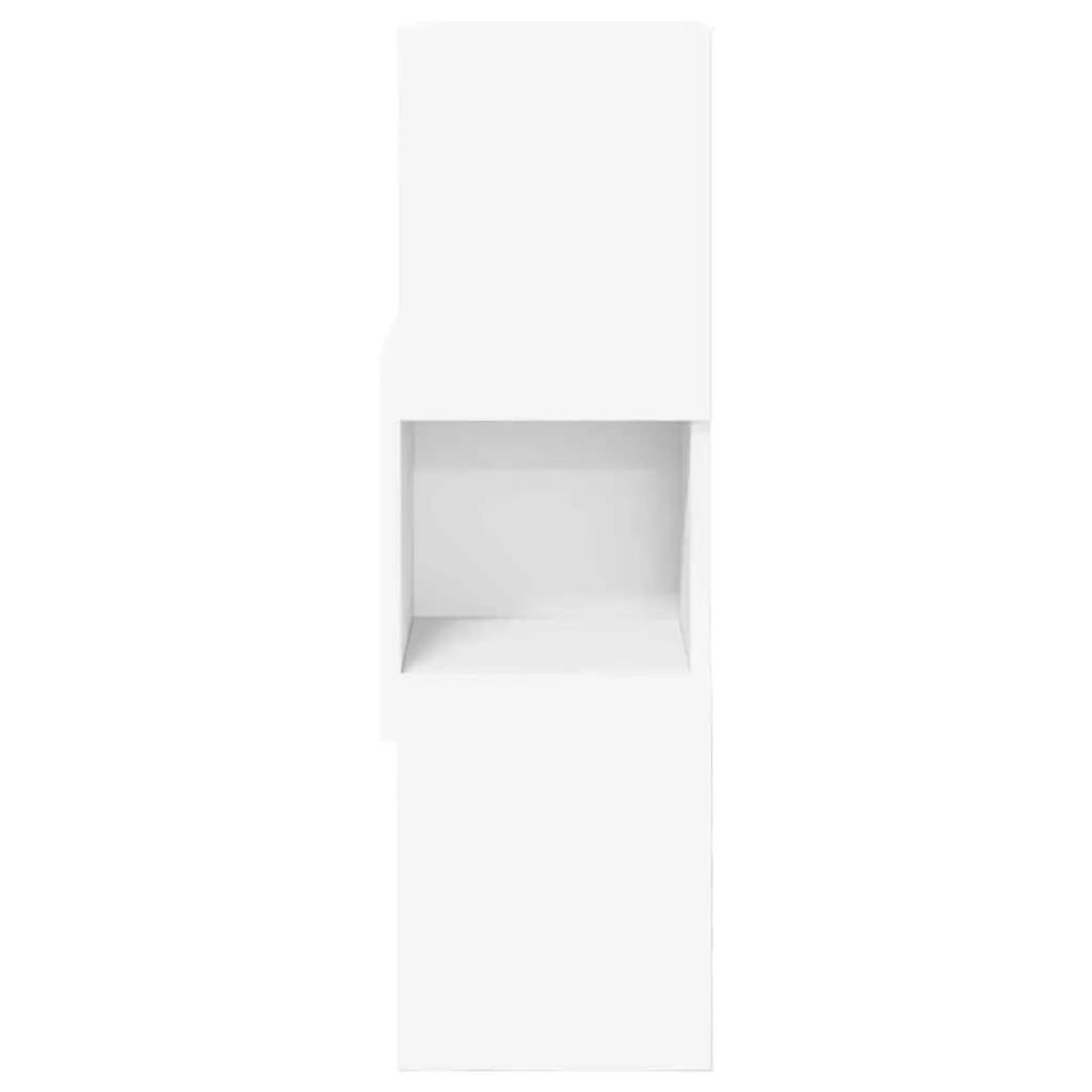 Corner Storage Cabinet Engineered Wood 25.5x25x80cm Matte Modern
