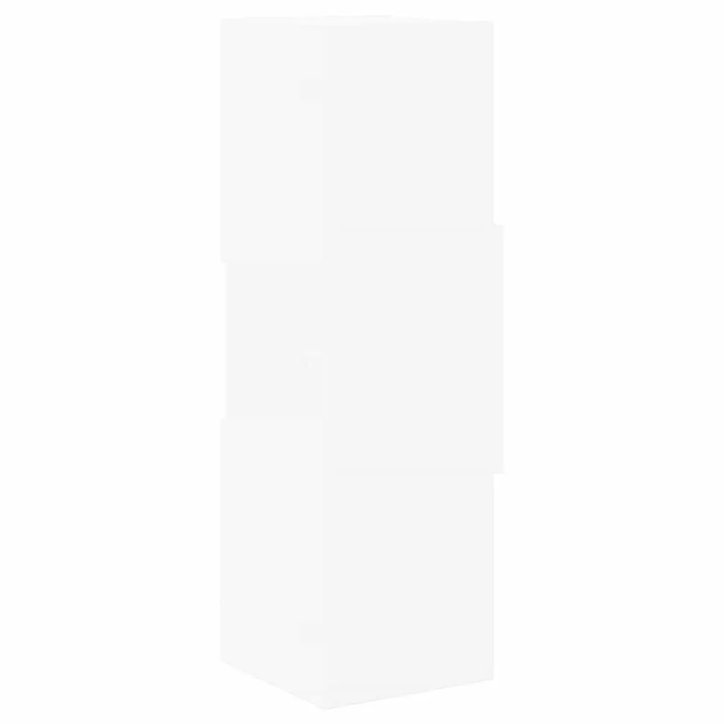 Corner Storage Cabinet Engineered Wood 25.5x25x80cm Matte Modern