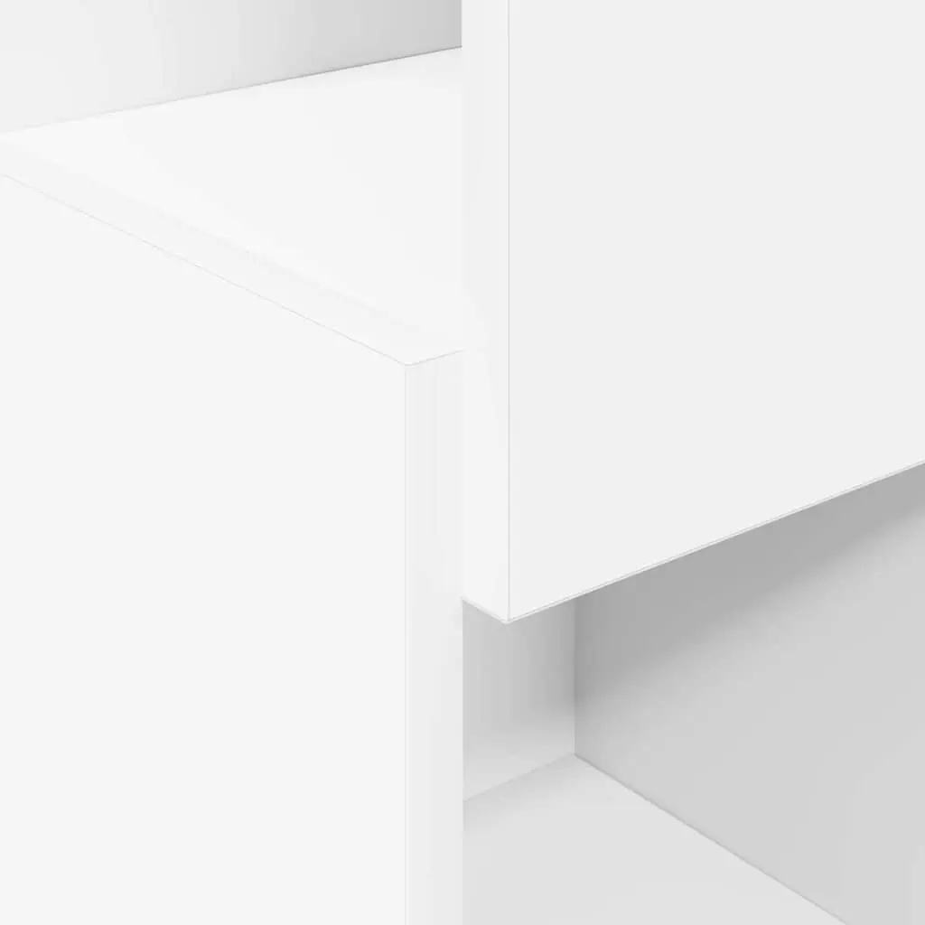 Corner Storage Cabinet Engineered Wood 25.5x25x80cm Matte Modern