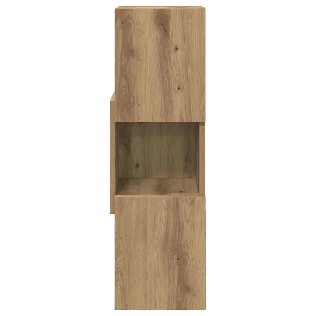 Corner Cabinet Engineered Wood 25.5x25x80cm Brown Modern Living Room Furniture