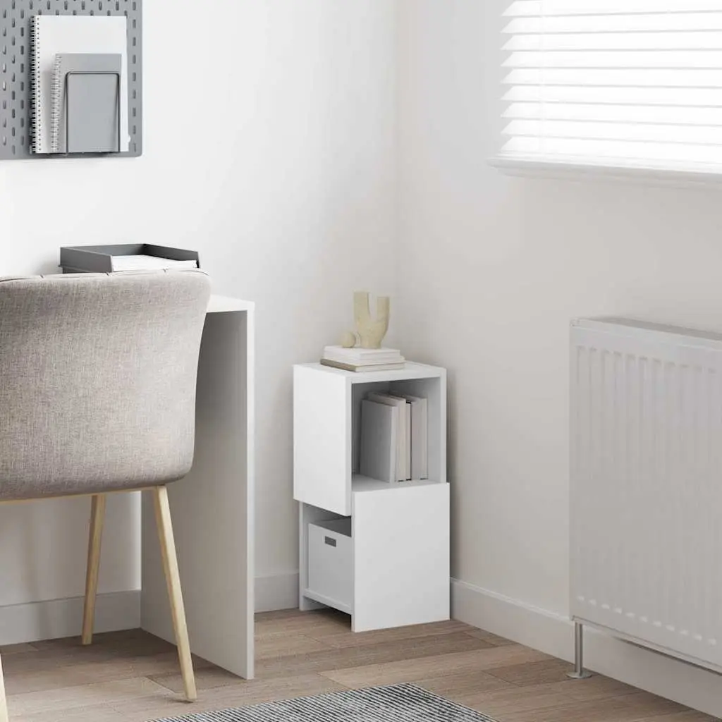 Corner Storage Cabinet 25.5x25x55cm Modern Living Room Shelving Unit