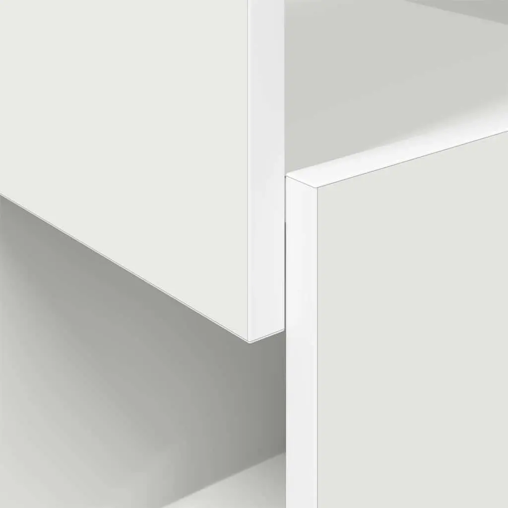 Corner Storage Cabinet 25.5x25x55cm Modern Living Room Shelving Unit