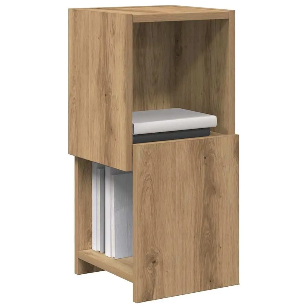 Corner Storage Cabinet 25.5x25x55cm Brown Modern Living Room Shelving Unit