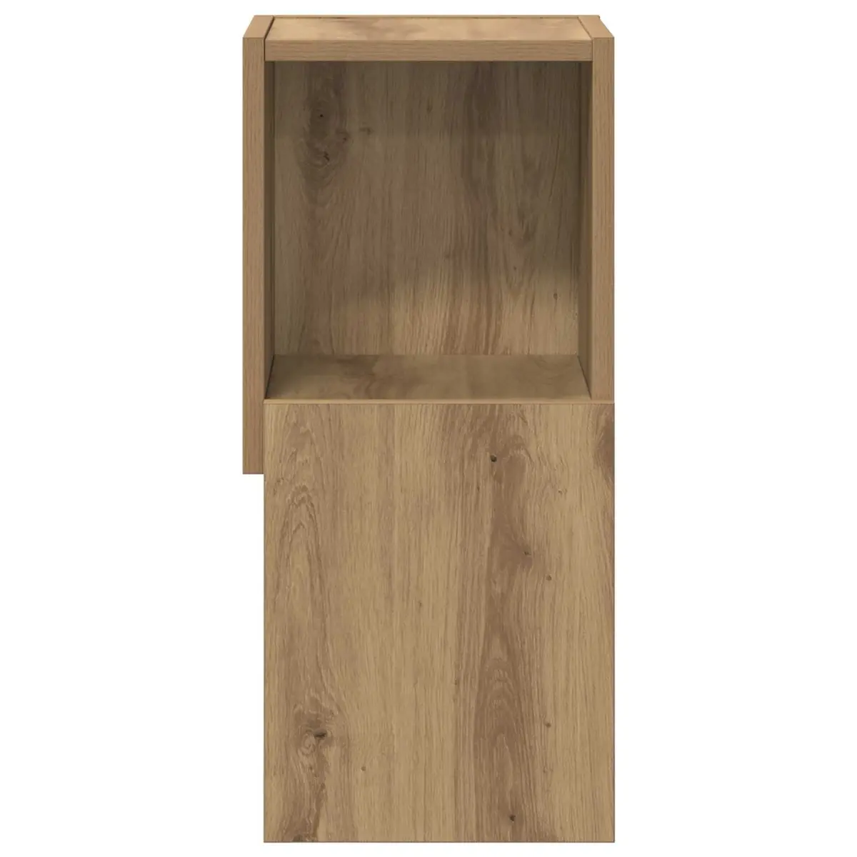 Corner Storage Cabinet 25.5x25x55cm Brown Modern Living Room Shelving Unit
