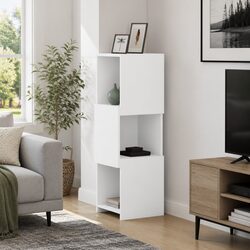 Corner Cabinet Storage 30.5x30x95cm Modern Living Room Organizer Engineered Wood