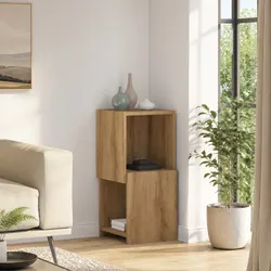 Practical Corner Cabinet 30.5x30x65cm for Small Spaces