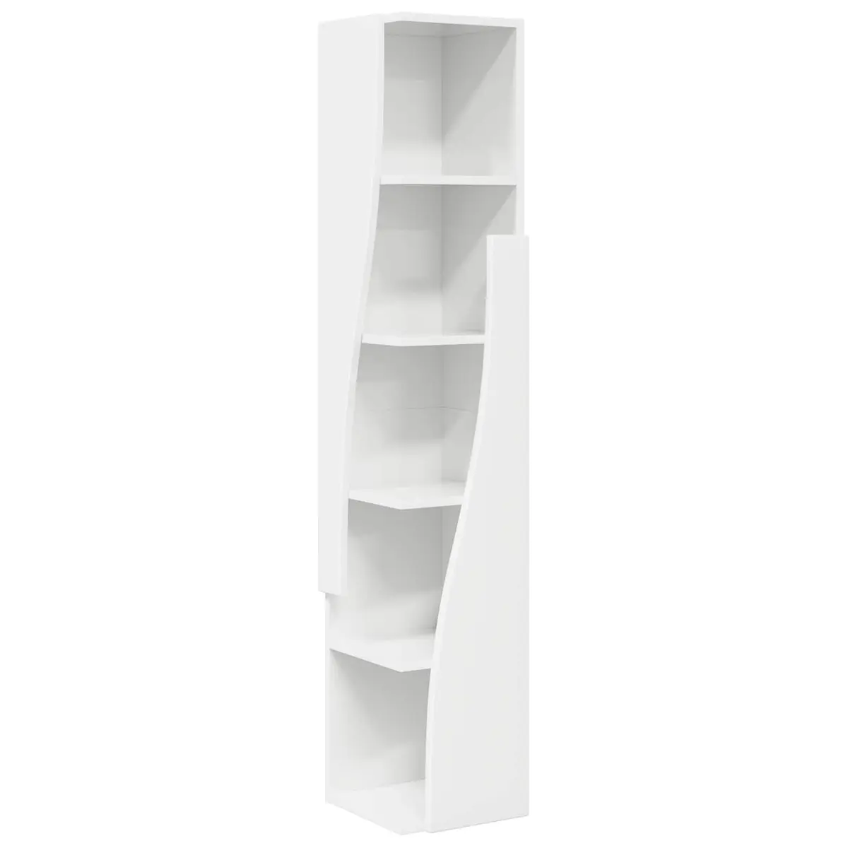 Corner Storage Cabinet Engineered Wood 27.5x27x140cm Matte Modern