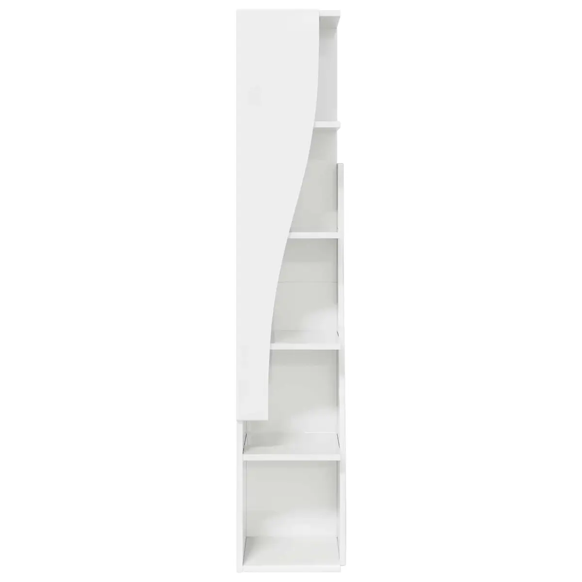 Corner Storage Cabinet Engineered Wood 27.5x27x140cm Matte Modern