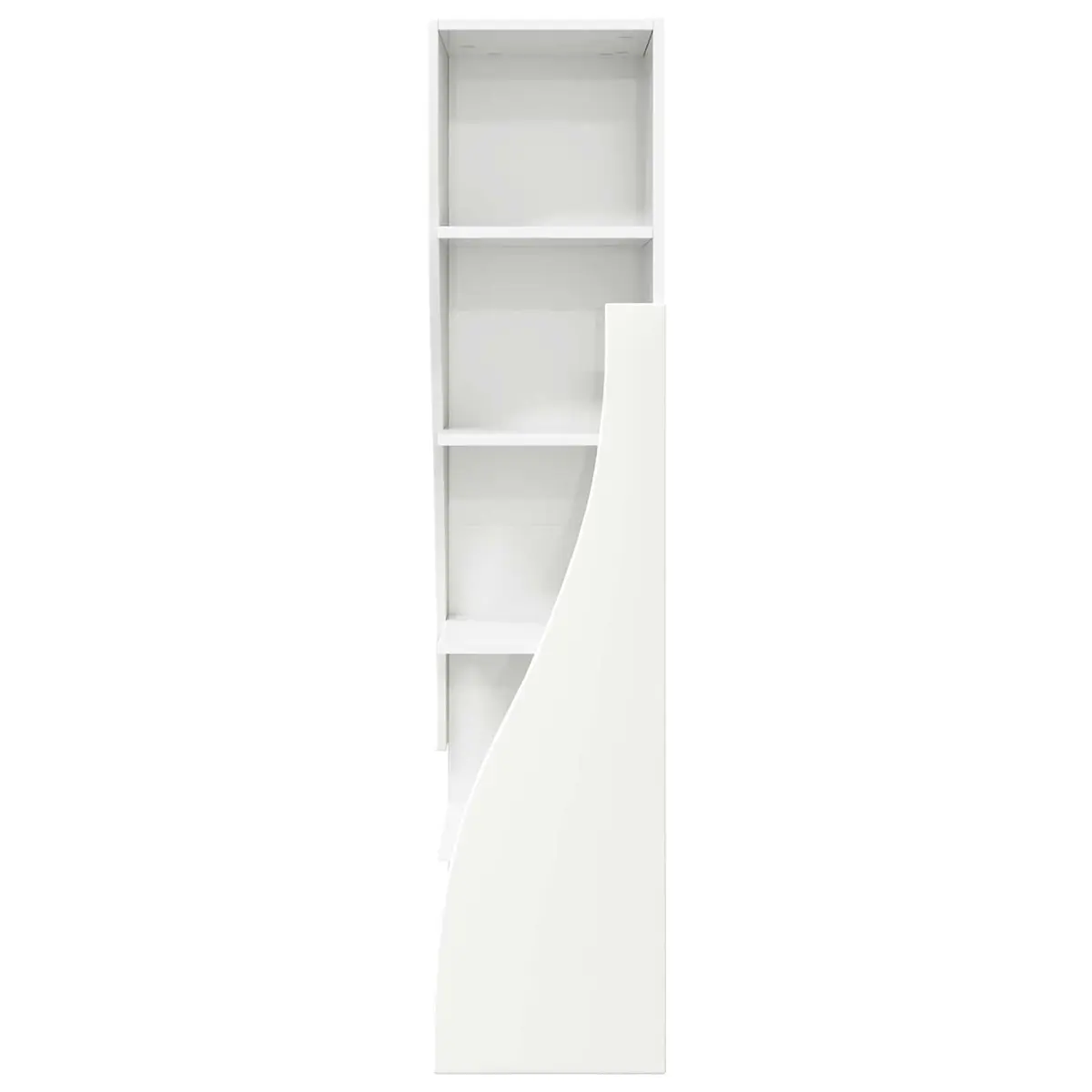 Corner Storage Cabinet 32x32x140cm Modern Living Room Shelving Unit