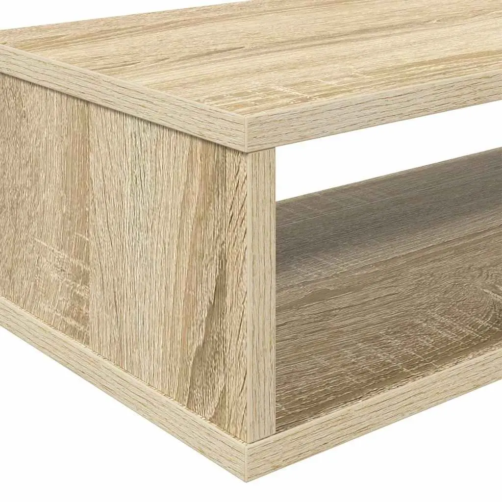 Wall Mounted TV Stand Grey 150x25x28.5cm Modern Storage Shelves Living Room