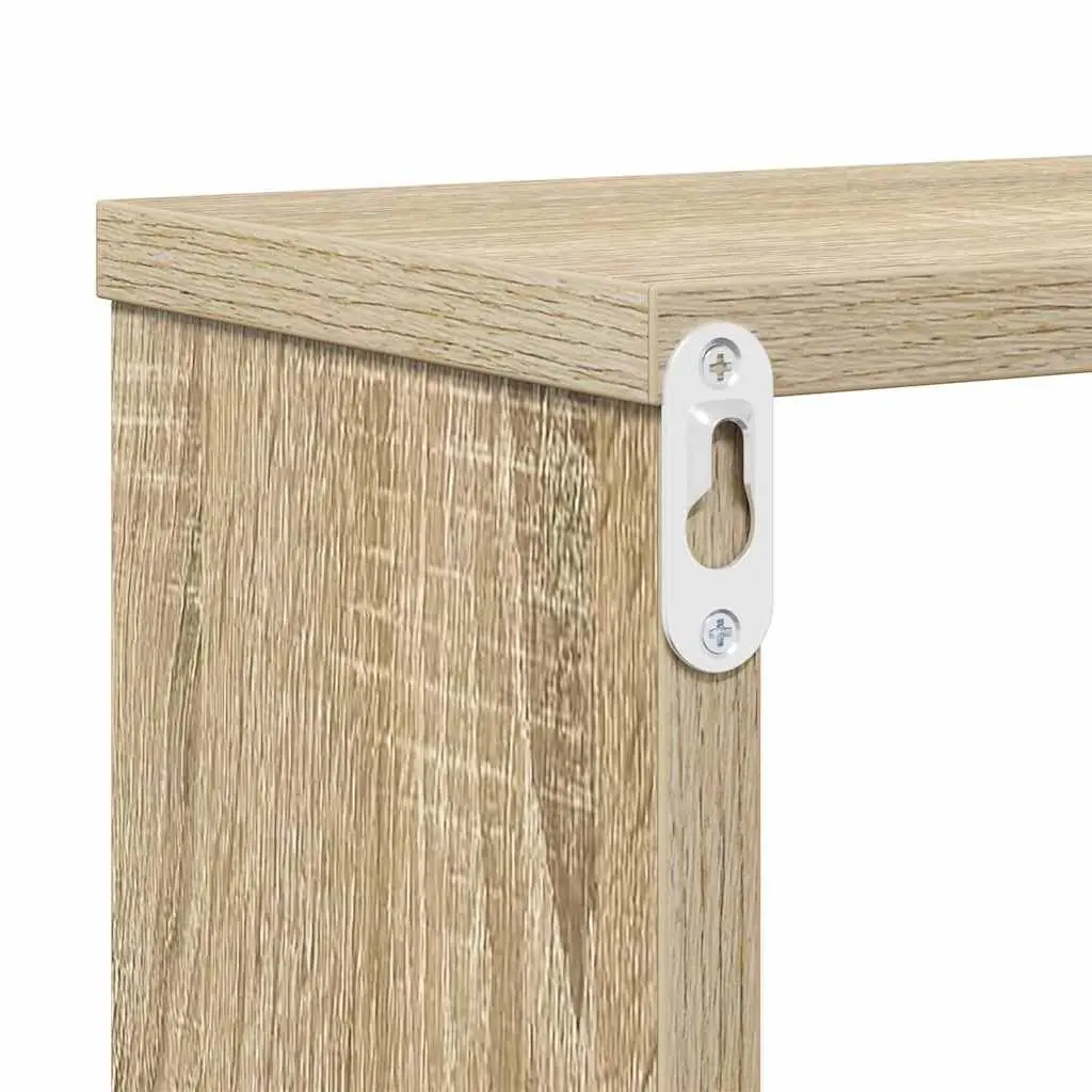 Wall Mounted TV Stand Grey 150x25x28.5cm Modern Storage Shelves Living Room