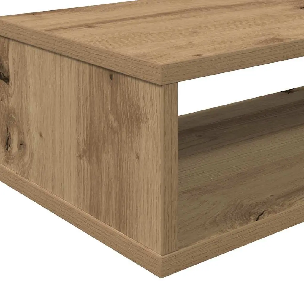 Wall Mounted TV Stand Engineered Wood 150x25x28.5cm Brown Storage Unit with Shelves for Media and Decorative Items