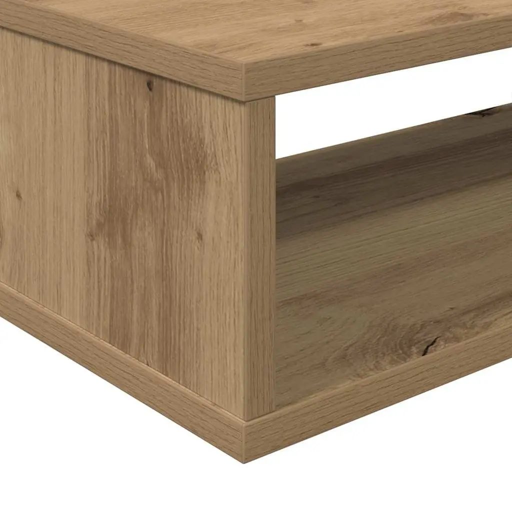 Wall Mounted TV Stand 120x25x28.5cm Brown Engineered Wood Shelves Storage Unit