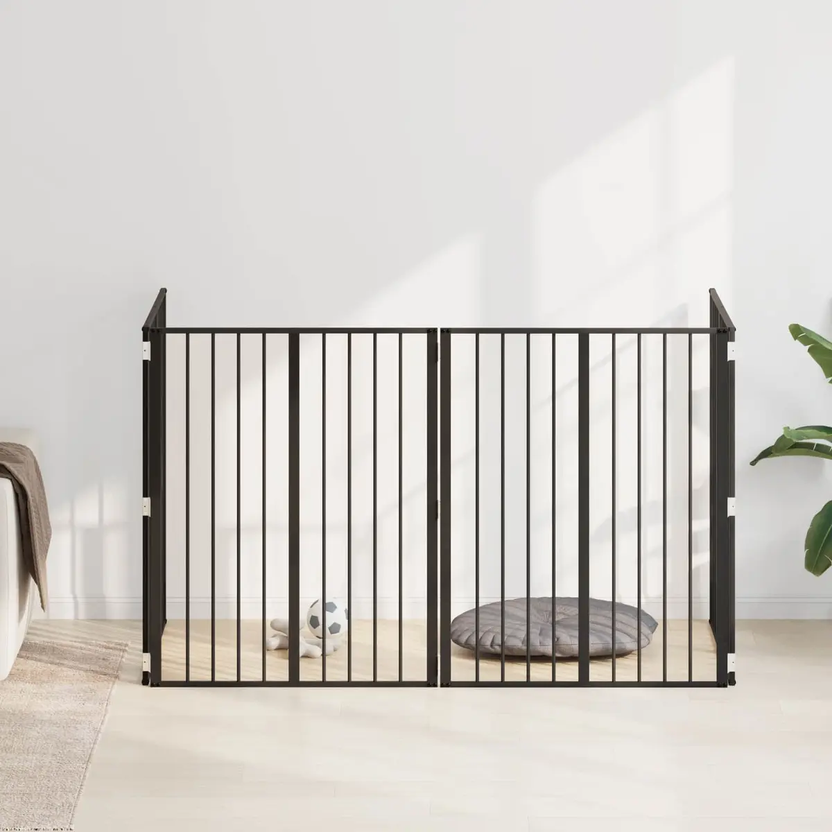 4-Panel Dog Gate for Home Use