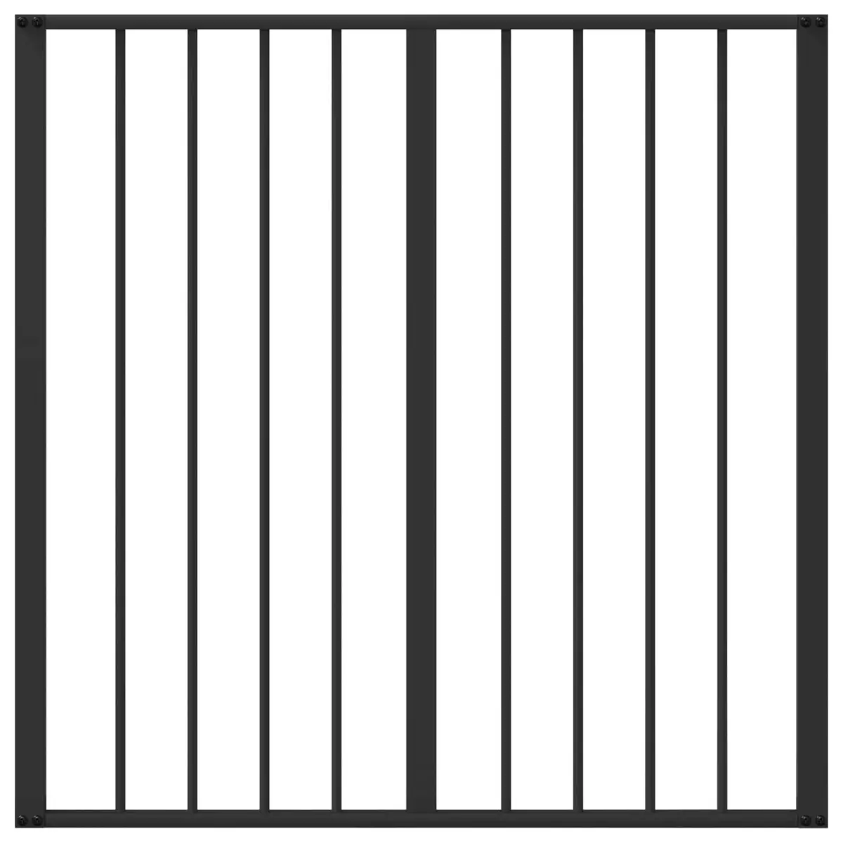 Indoor Dog Gate 2 pcs Black Foldable Pet Safety